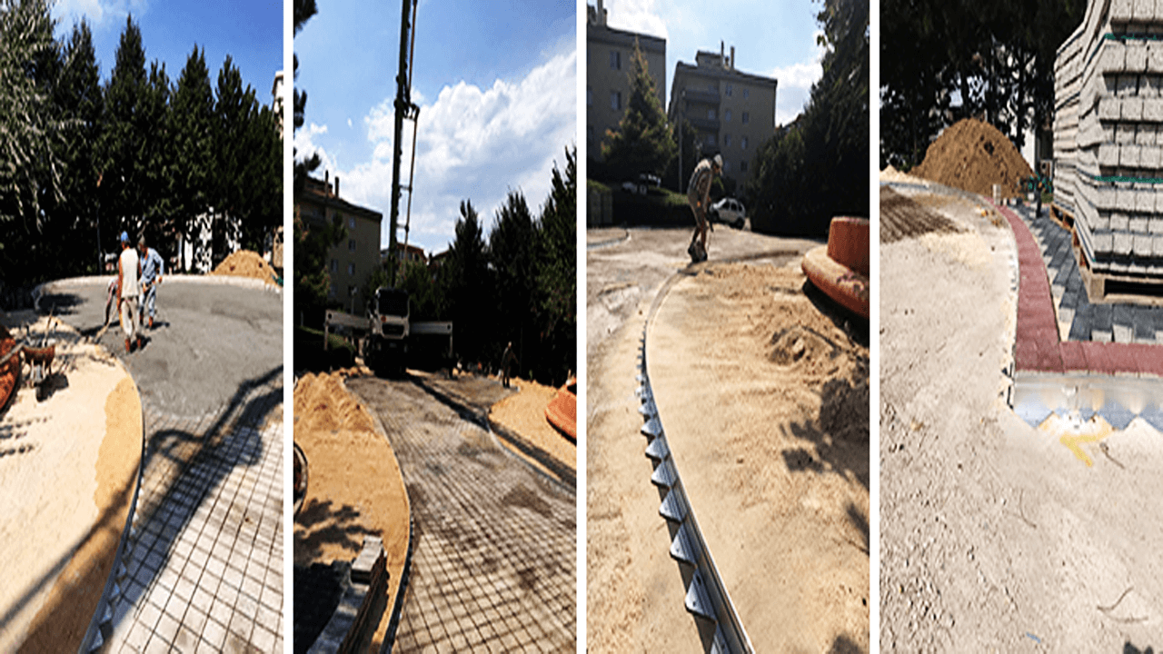 Peyzaj uygulaması yapılırken
